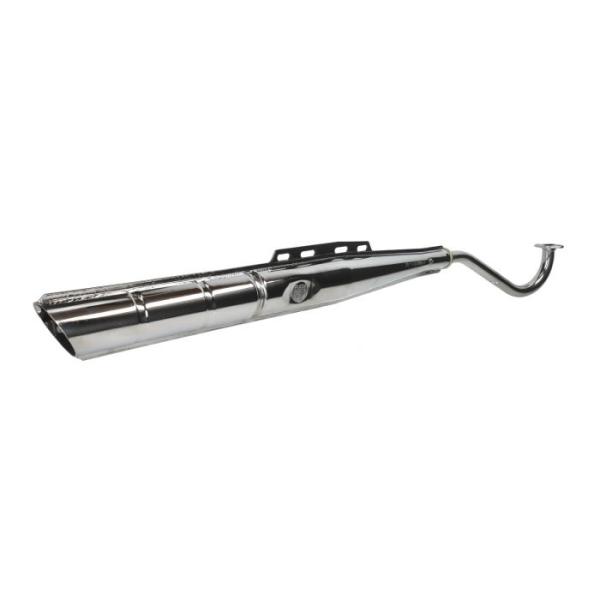 Auspuff mit Logo 22mm wie original von Jarmacol Chrom